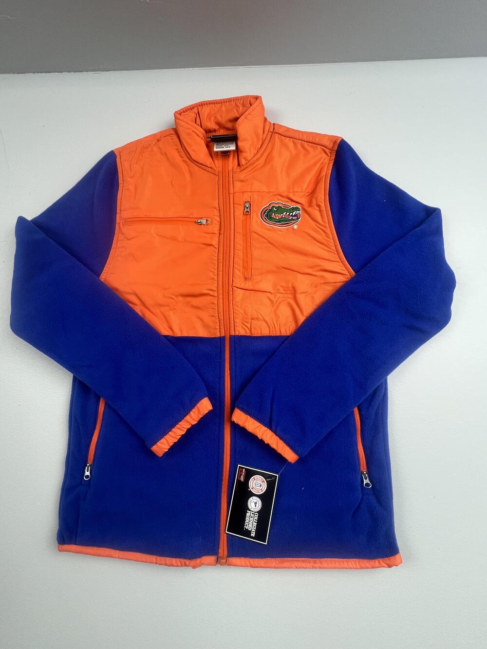 New Florida Gators Jacket Boys Large 14/16 Blue NCAA Football Genuine Stuff